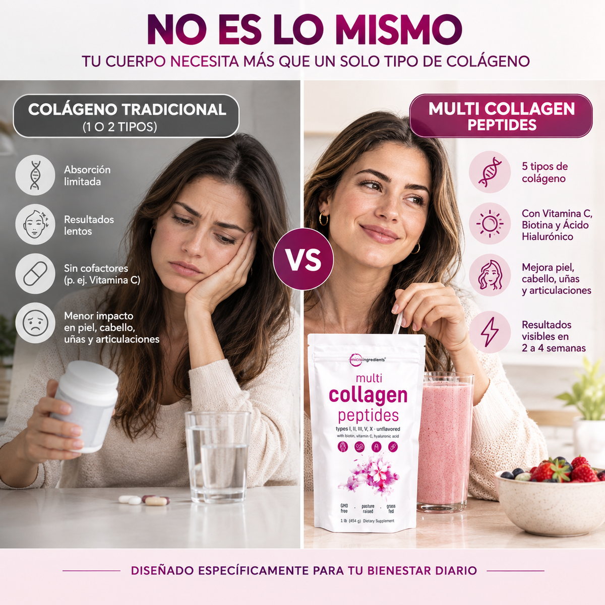 MULTICOLLAGEN PEPTIDES COLAGENO 454 GR